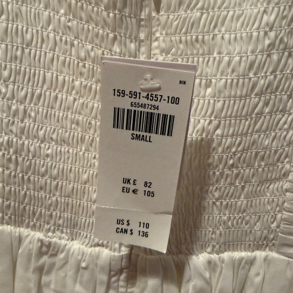 ABERCROMBIE & FITCH White Emerson Sleeveless Dress NWT - Picture 4 of 5